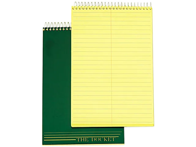 TOPS TOPS 63851 Steno Pad, Gregg Rule, 100 Sheets, Green — product photo