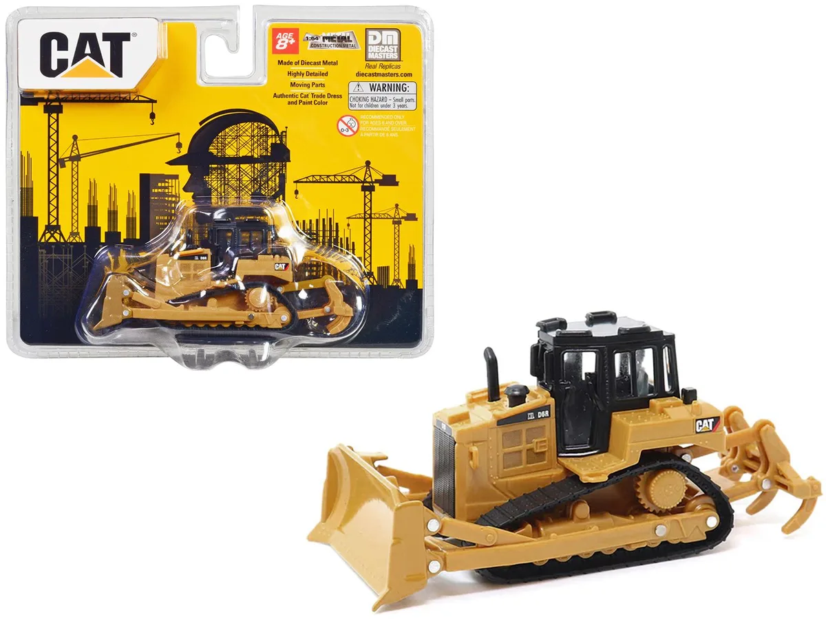 DieCast Masters DieCast Masters CAT D6R Track-Type Tractor 1/64 Yellow Black — product photo