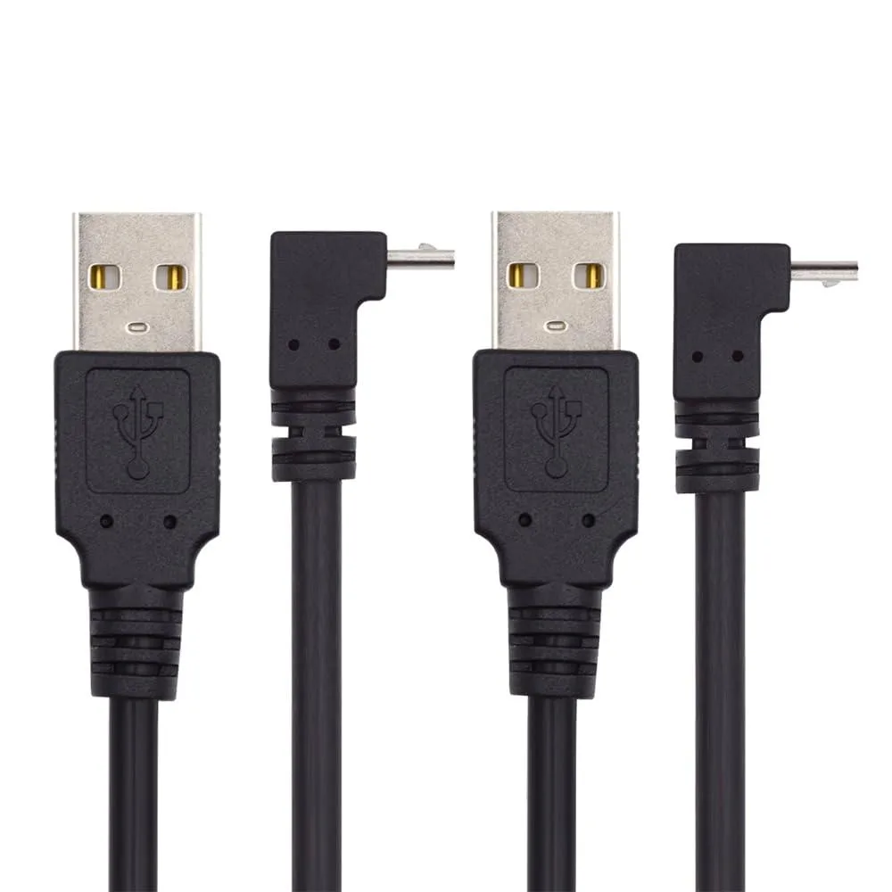 Fervit Fervit 90 Degree Micro USB 5Pin to USB 2.0 Type-A Cable 20cm — product photo
