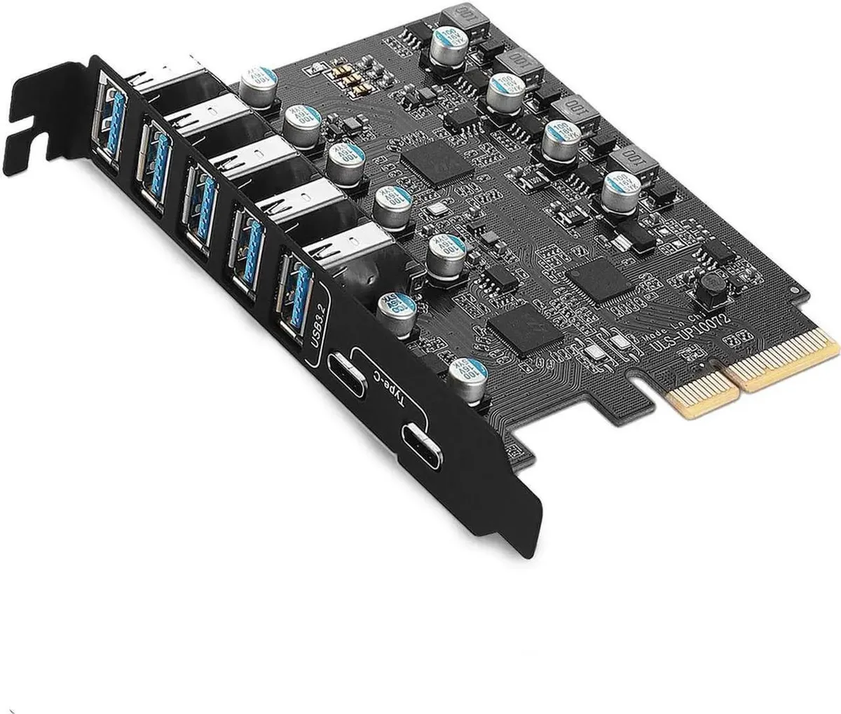 Vszerda Vszerda PCI-E USB 3.2 7-Port (2C/5A) Expansion Card — product photo