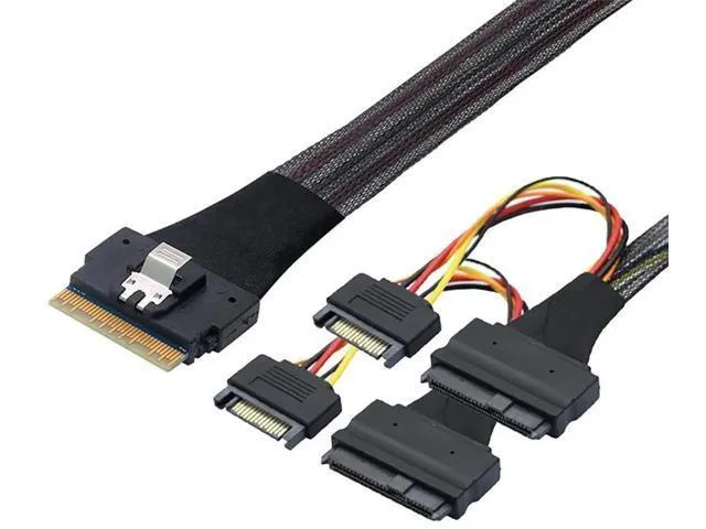 Fervit Fervit SFF8654 8i to Dual SFF8639 NVMe U.2 Cable 80cm — product photo
