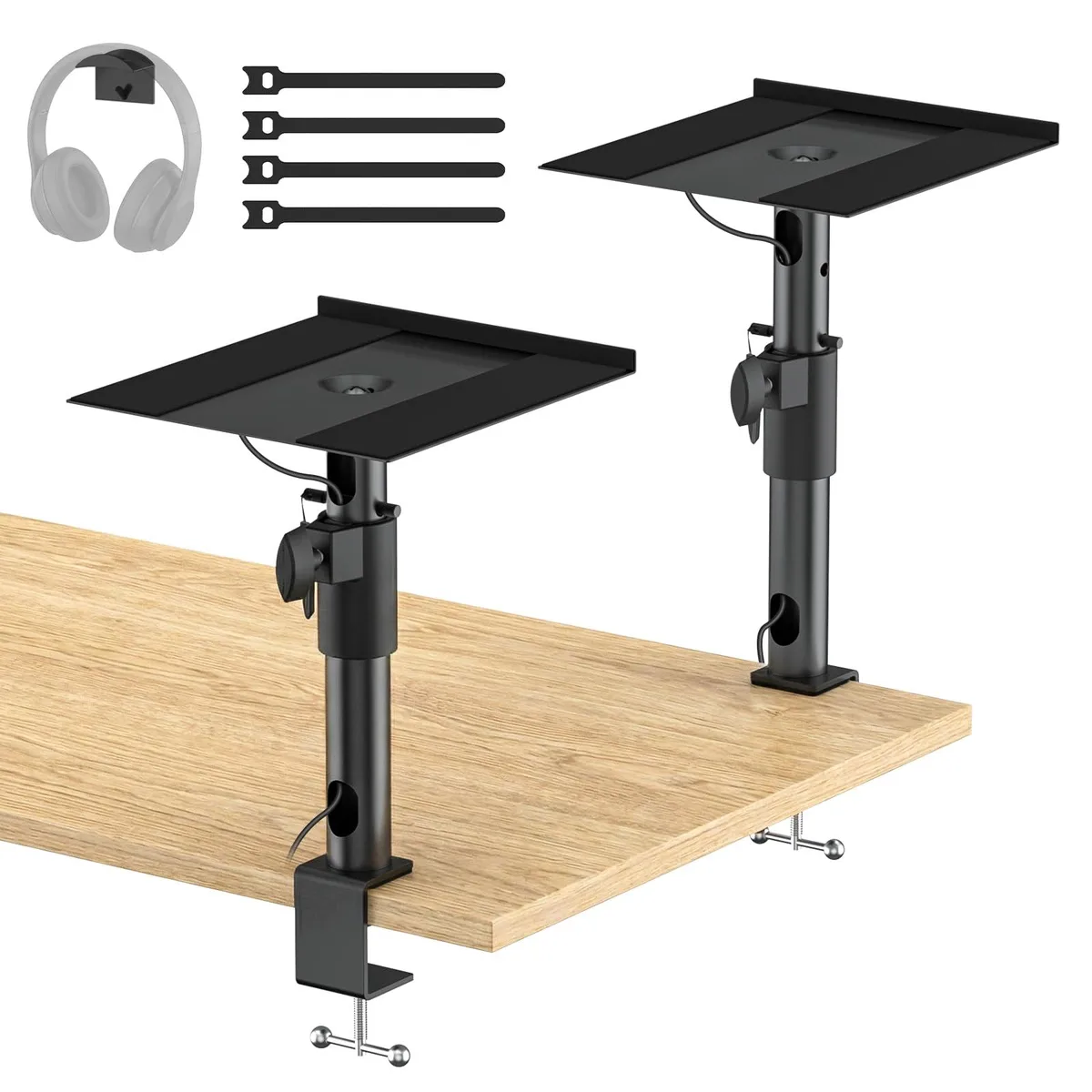 Avid Clamp-on Desktop Speaker Stands Pair Black 15" 2.79 kg — product photo