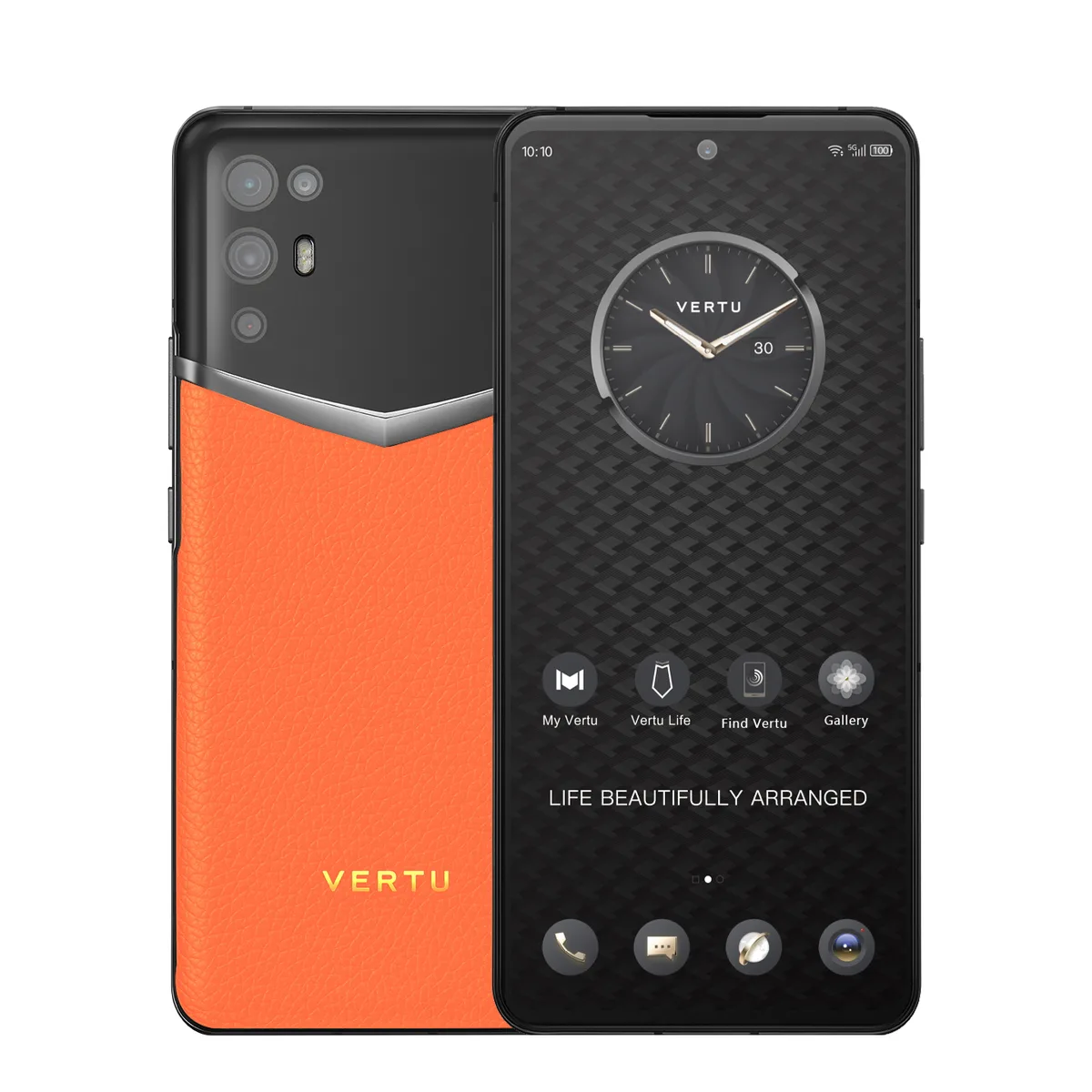 VERTU VERTU iVERTU 5G 12GB 512GB Orange Calf Leather cell phones - unlocked — product photo