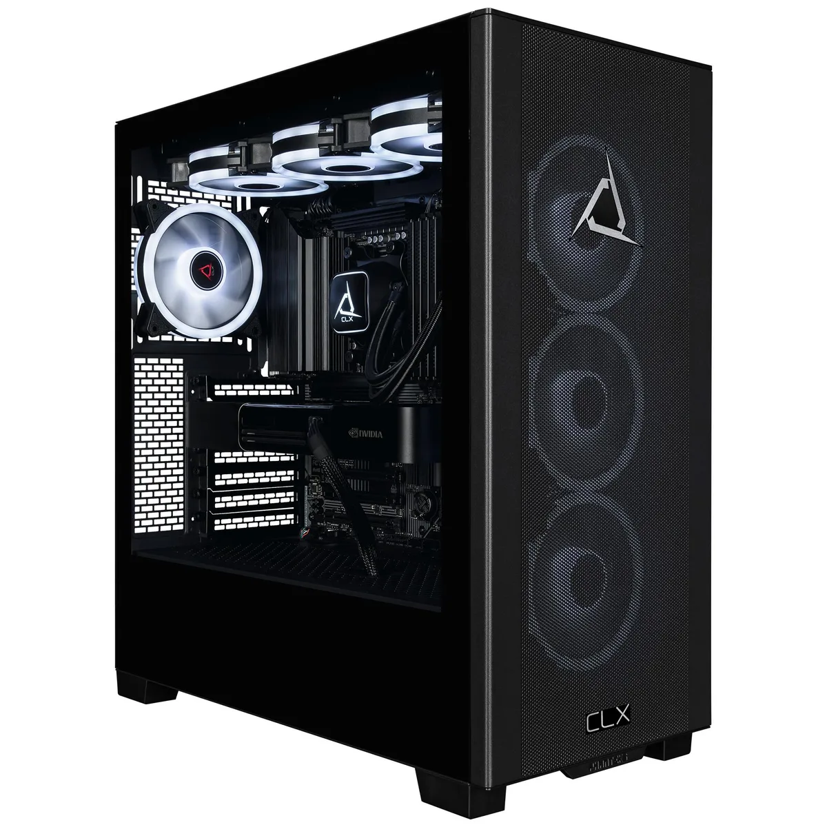 CLX Gaming CLX Gaming TCMSETRTZ5A04BM desktop PC Ryzen 9 9950X3D2 192GB DDR5 RTX Pro 6000 96GB GDDR7 ECC 4TB SSD — product photo