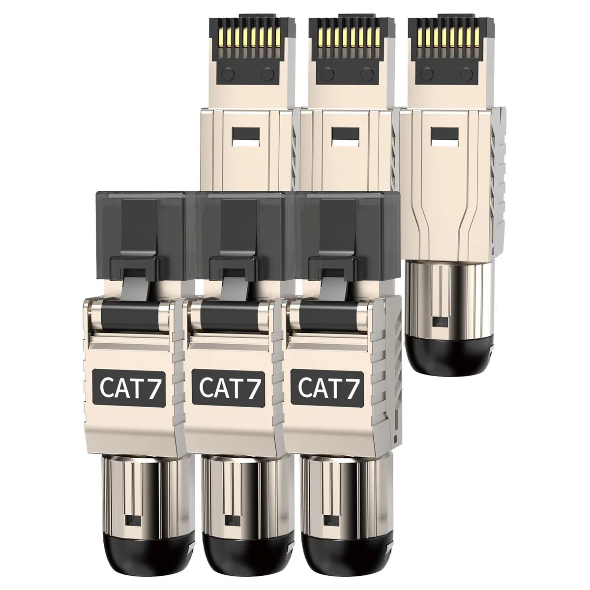 ARENTI ARENTI 6-Pack RJ45 Connectors Tool-Free Cat7 Cat6a 2 in 1 accessory — product photo