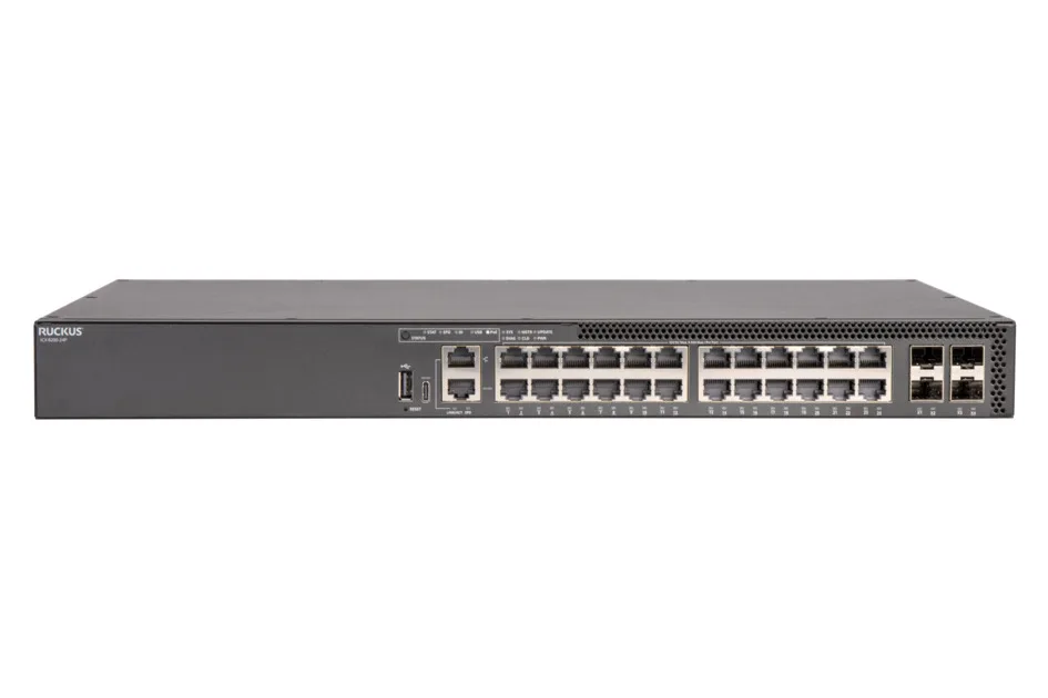 RUCKUS WIRELESS RUCKUS WIRELESS ICX8200-24P 24-port PoE+ network switch — product photo