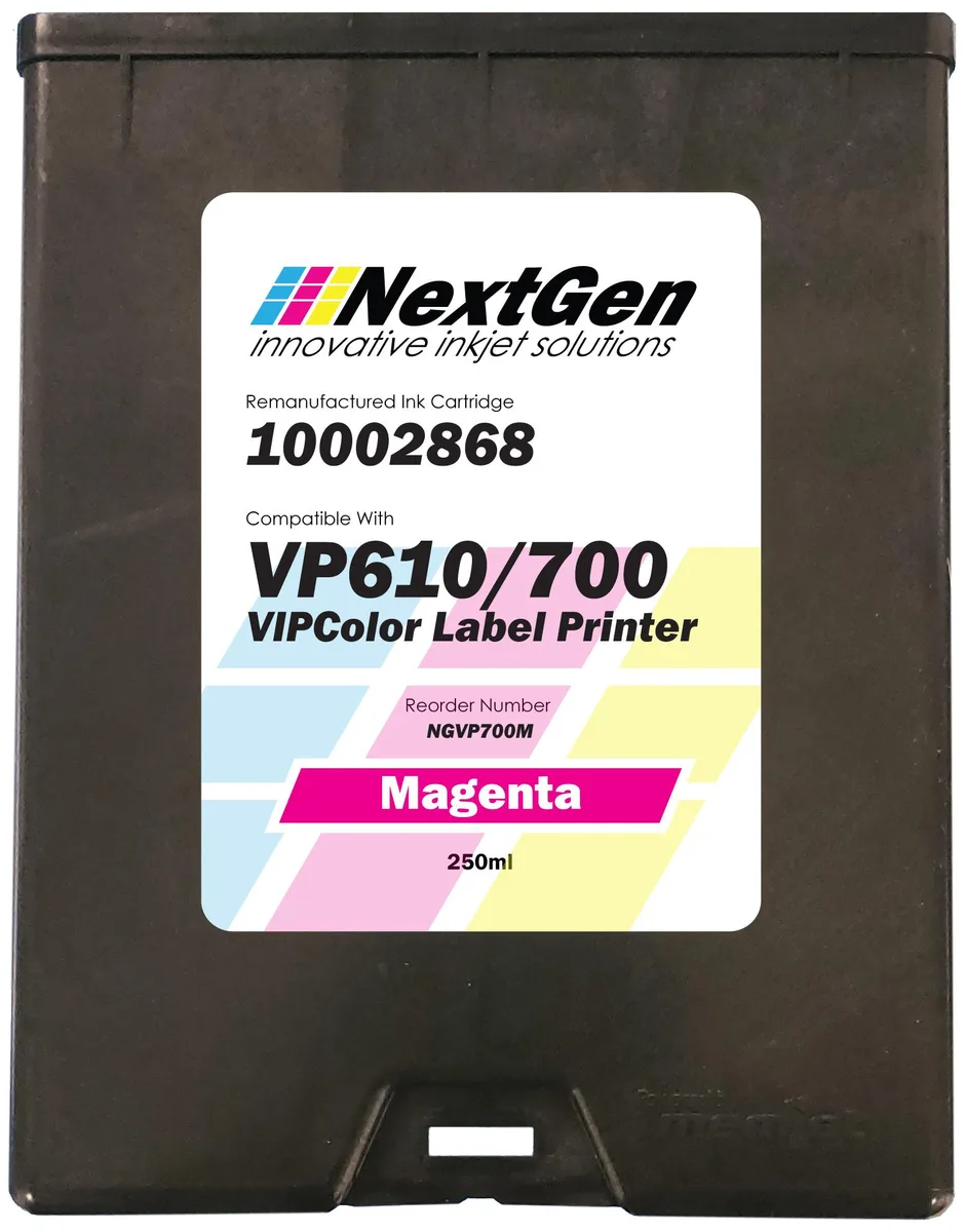NextGen Innovative inkjet Solutions NextGen Innovative inkjet Solutions Magenta Ink Cartridge 250 ml VP610 VP700 — product photo