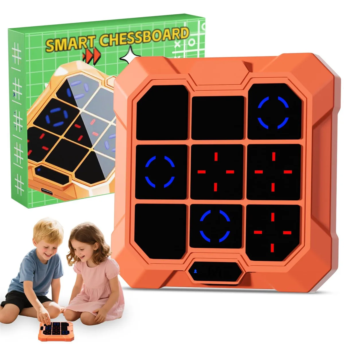 Worry Free Gadgets B300 6-in-1 Electronic Tic Tac Toe Game Orange — product photo