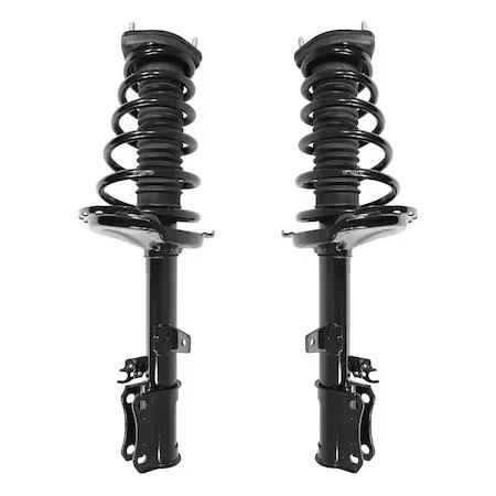 Pair of rear strut assemblies with springs and mounts
