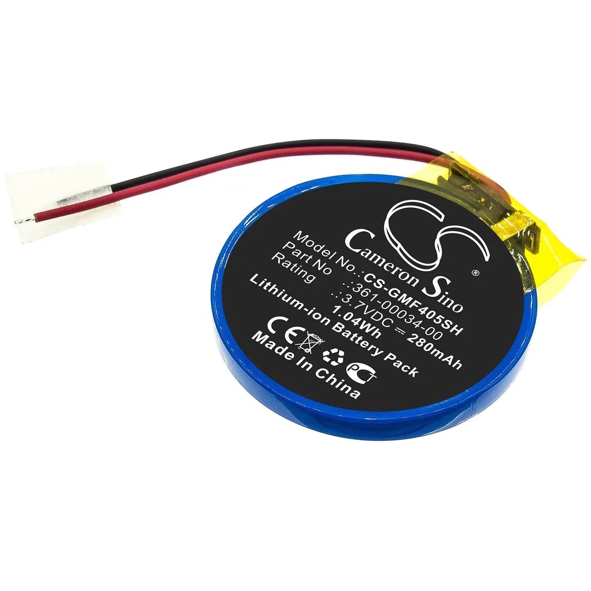 Small rectangular replacement battery for Garmin Forerunner 405 and 410