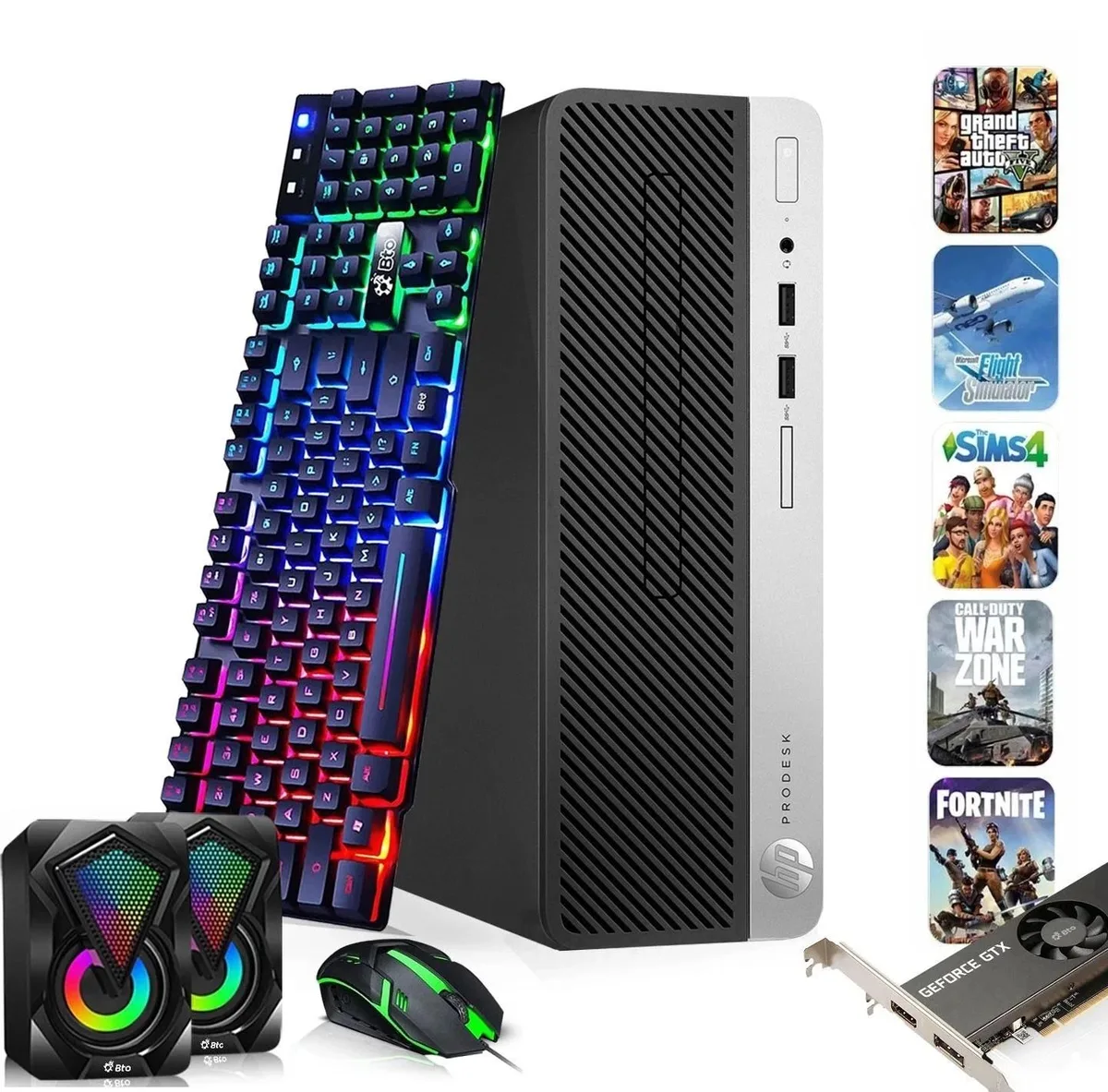 HP HP 400 G5 SFF desktop PC i5-8500 16GB DDR4 256GB SSD 1TB HDD GT 1030 — product photo