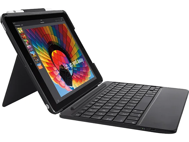 Logitech Logitech 920-009040 Slim Combo keyboard case for iPad (2017, 2018) Black — product photo