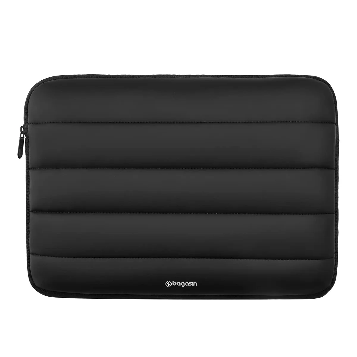  bagasin LS002-BLACK-14 14-15.3 inch puffy laptop sleeve black — product photo