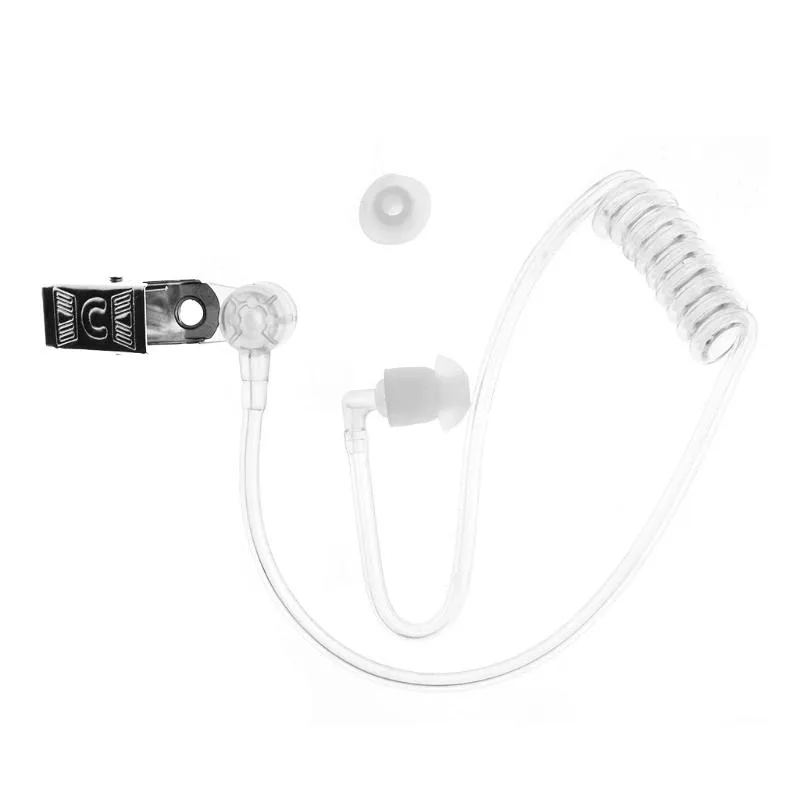 WMtec WMtec Coil Acoustic Air Tube With Metal Clip Replacement For Radio Earpiece Headset — product photo