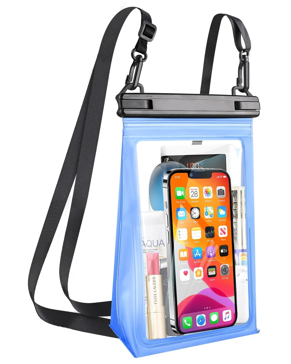 No Sew No Sew K003TL Waterproof Phone Pouch Floating Dry Bag 5.9'' Opening IPX8 — product photo