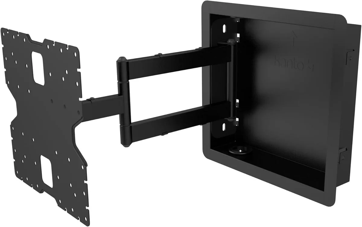 Kanto Kanto R400 Recessed In-Wall Full Motion TV Mount 35-65" 80 lb 18" extension — product photo