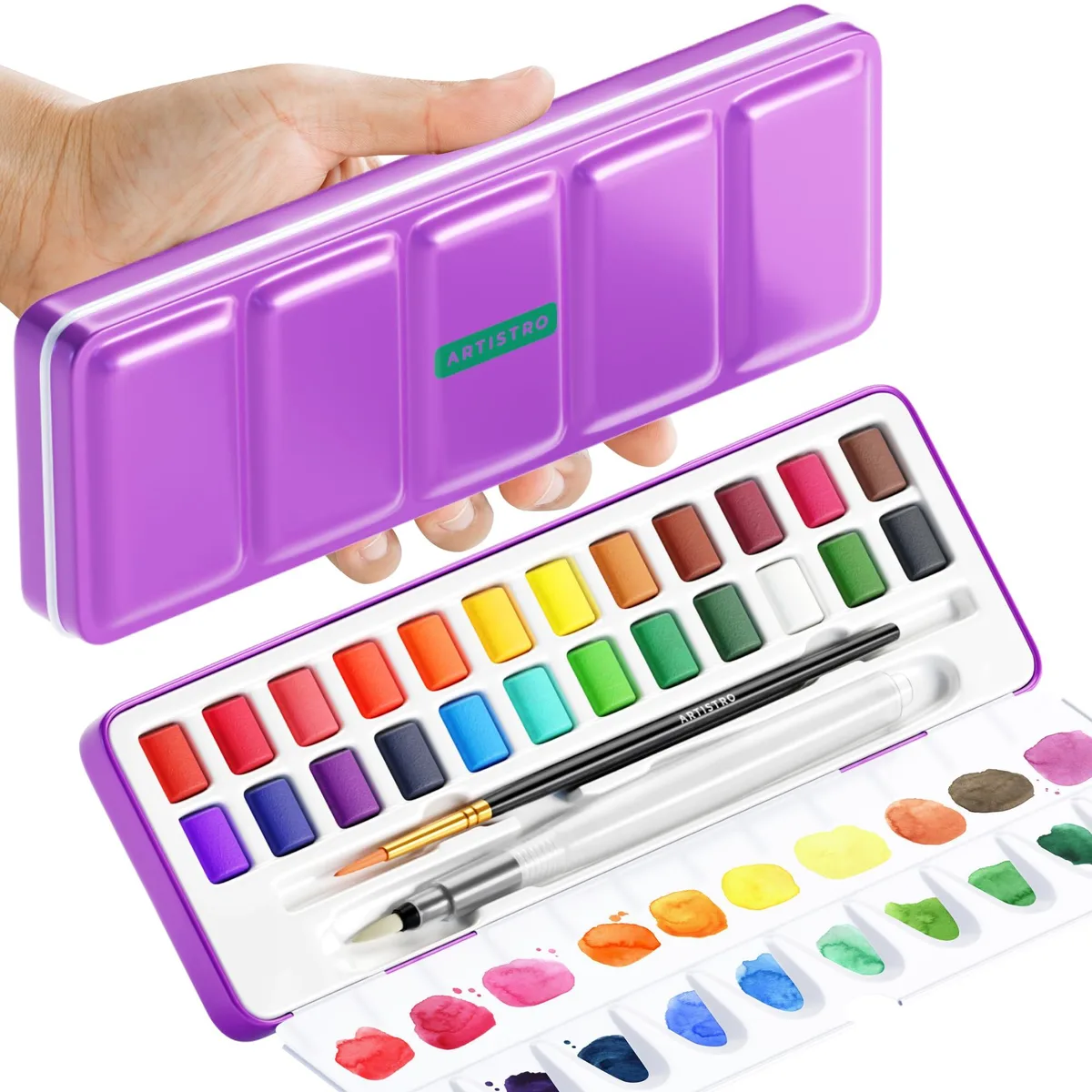  Artistro WCBR 24 Color Watercolor Paint Set — product photo