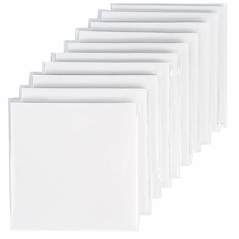 Transparent square sticky notes in clear PET finish, 3x3 inches, 500 sheets