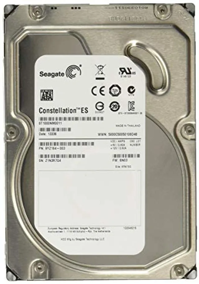 Seagate Seagate Constellation ES ST1000NM0011 1 TB internal hard drive — product photo