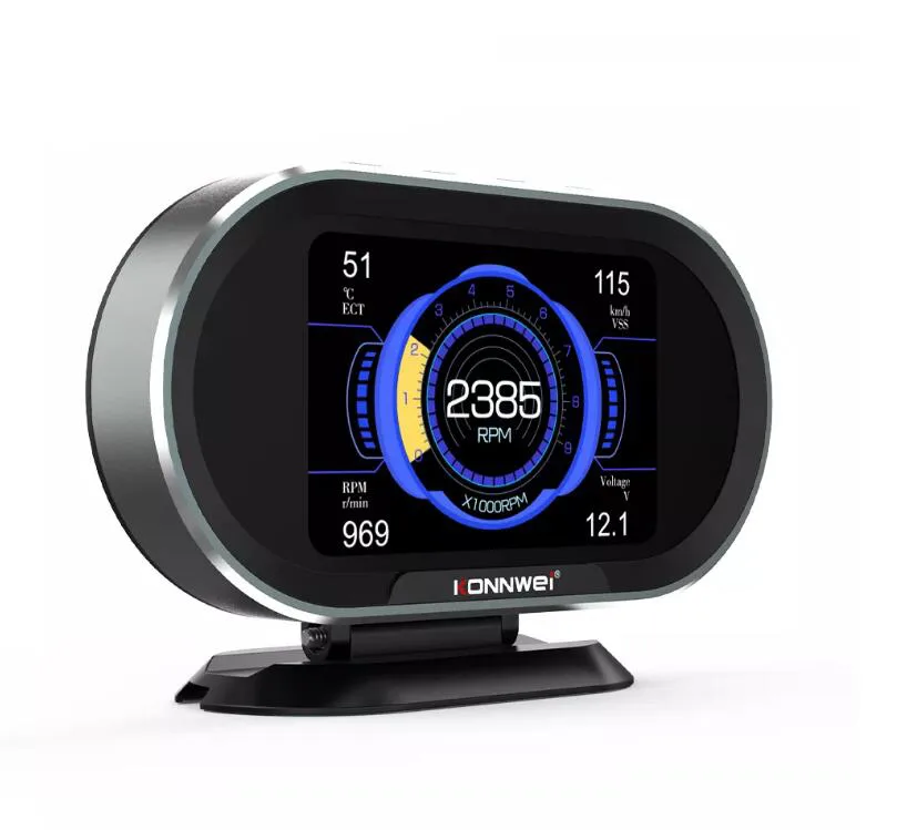 LUOM LUOM KW206 3.5in OBD2 HUD measurement tool — product photo