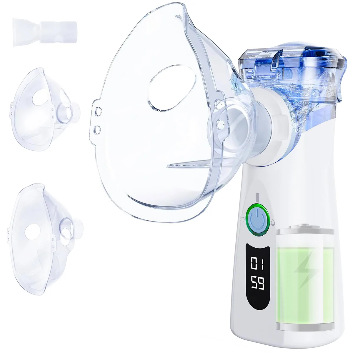 Belifu Belifu Standard Mesh Nebulizer White Grey Blue 800mAh — product photo
