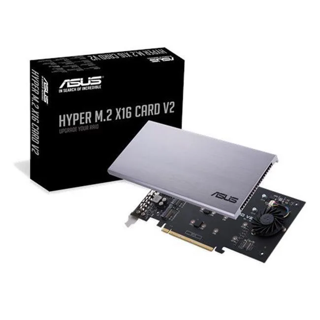 ASUS ASUS HYPER M.2 X16 CARDV2 server motherboard 16 1.45 lbs — product photo