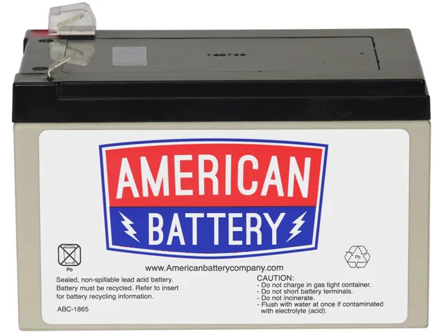 American Battery Company American Battery Company RBC4 12V 12Ah UPS replacement battery — product photo