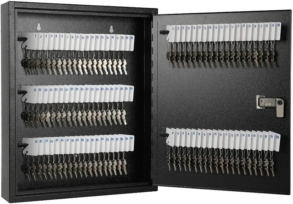 BFKK BFKK 100 Key Lock Box Wall Mount 17 x 12.99 x 3.26 Black — product photo