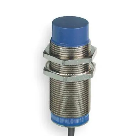 Cylindrical inductive proximity sensor, 12 mm stainless steel body, 41 mm long, 2 m cable