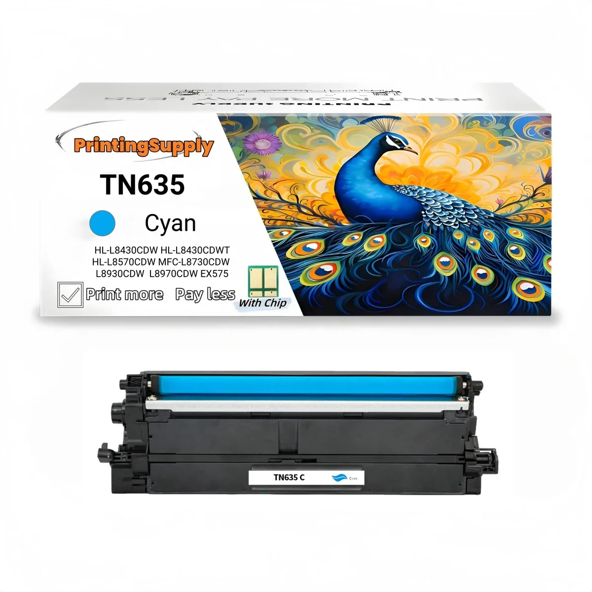 Aster Graphics Inc Aster Graphics Inc TN635 Cyan Toner Cartridge 1800 Pages — product photo