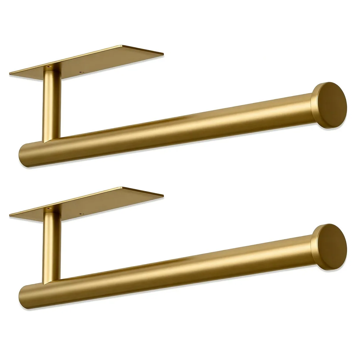 2 Pack Stainless Steel Paper Towel Holder Gold — product photo