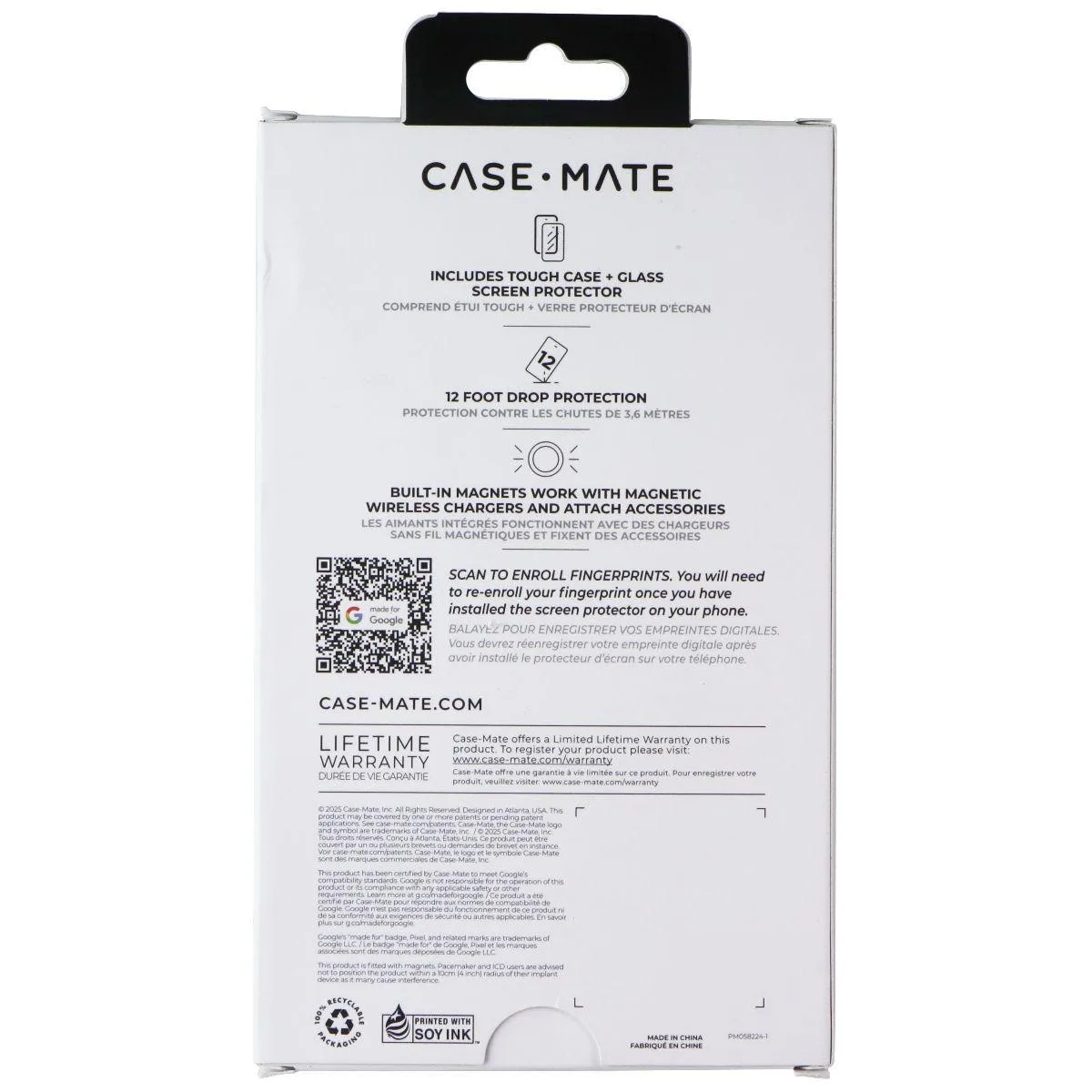 Case-Mate Case-Mate Magnetic Tough Case &amp; Screen Protector Bundle for Google Pixel 10 Clear — product photo