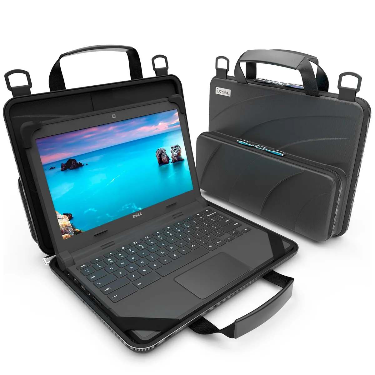 UZBL UZBL 11-11.6 Inch Chromebook Hard Case with Pouch and Strap — product photo