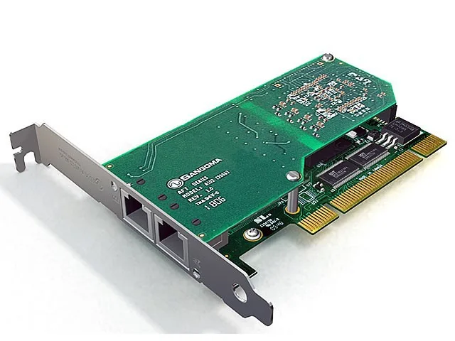 Sangoma Technologies Corporation Sangoma Technologies Corporation A102D PCI VoIP voice board 2 RJ-45 ports — product photo