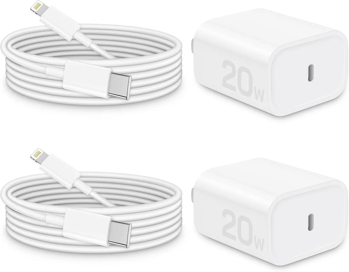 ONITOON ONITOON 20W USB-C charger with 6ft MFi cable 2-pack — product photo