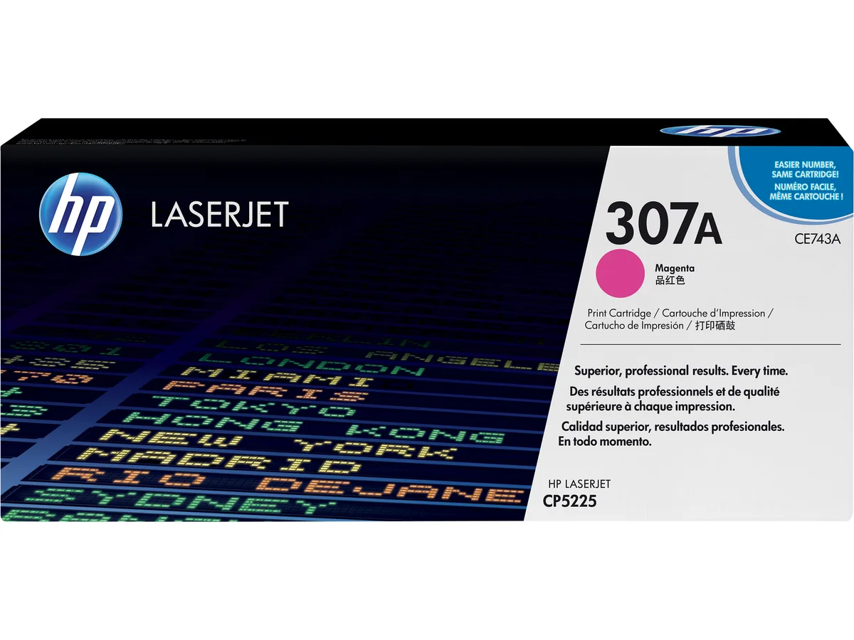 HP HP CE743A 307A Magenta Toner Cartridge 7300 Pages — product photo