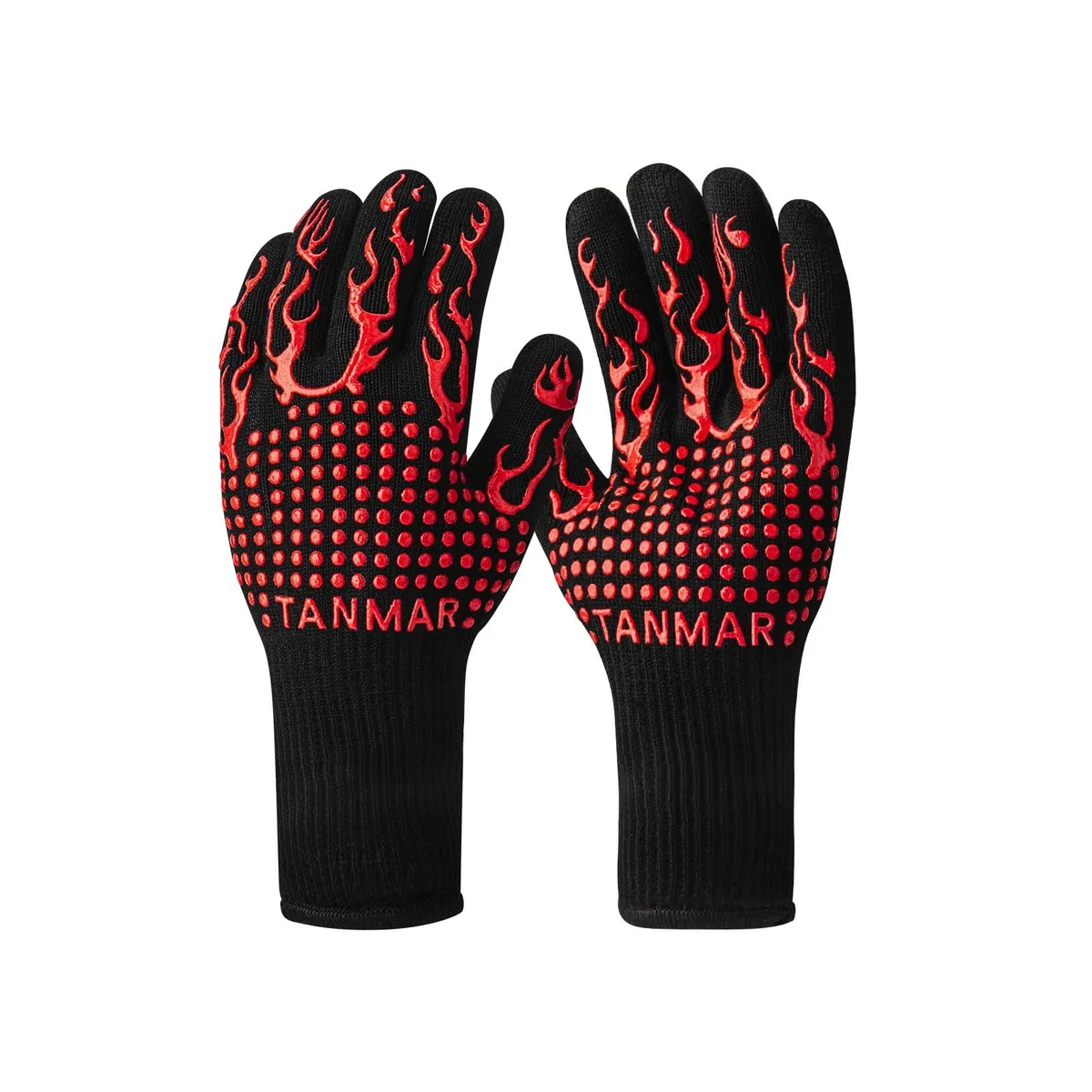  Healthy Living Knit Grill Gloves 1472°F Red — product photo