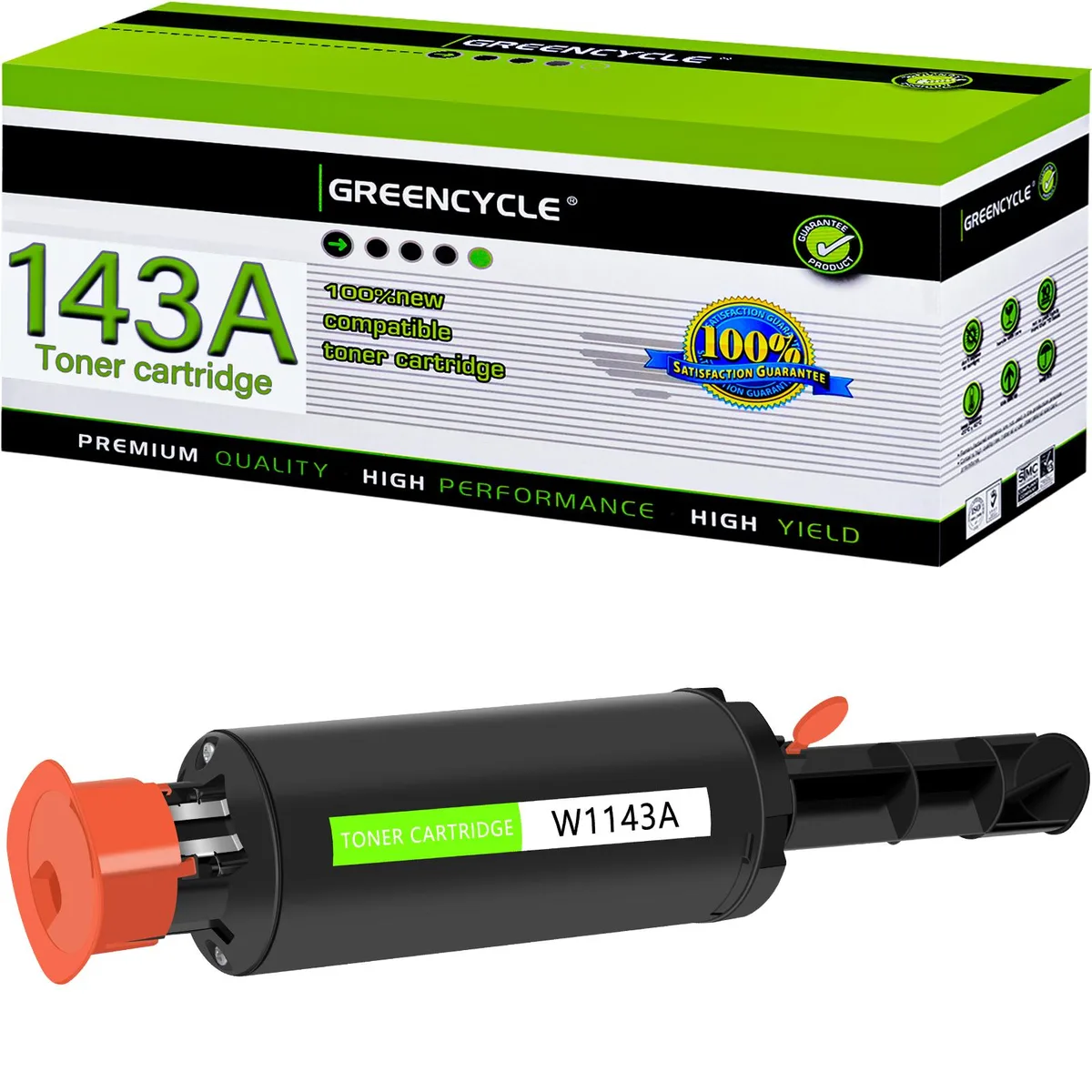 GREENCYCLE GREENCYCLE W1143A Compatible Toner Cartridge for HP 143A Black — product photo