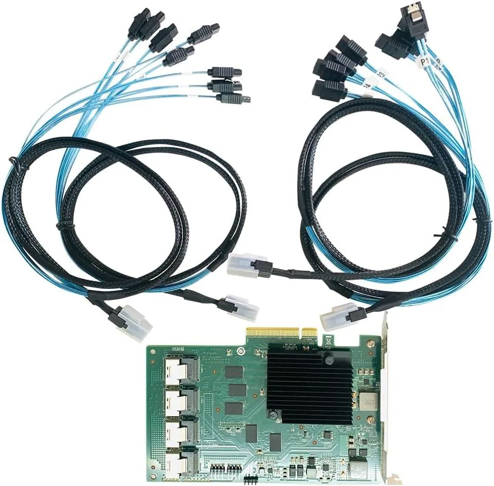 LSI LSI SAS9201-16I 16-Lane 6Gbps HBA IT Mode PCIe 2.0 4× SFF-8087 network card — product photo