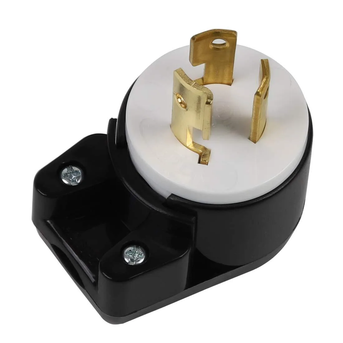 LORDWORLD LORDWORLD LK-6312T Right Angled NEMA L6-15P 15A 250V 12-Direction Rotatable Locking Plug — product photo