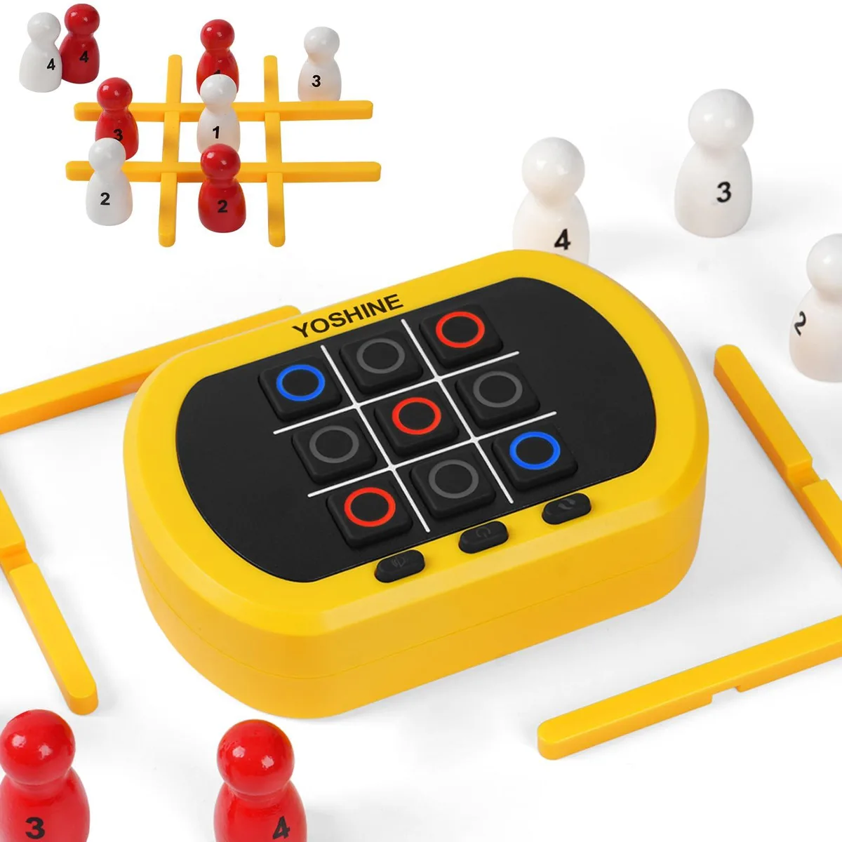 Worry Free Gadgets TIC01Y 5-in-1 Electronic Tic Tac Toe Game — product photo