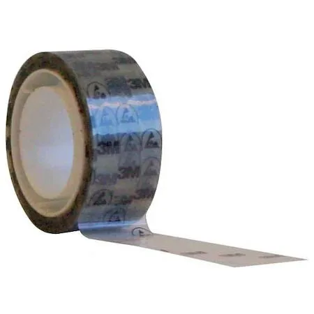 Clear anti-static tape roll on a core, 3/4 inch wide, matte transparent finish