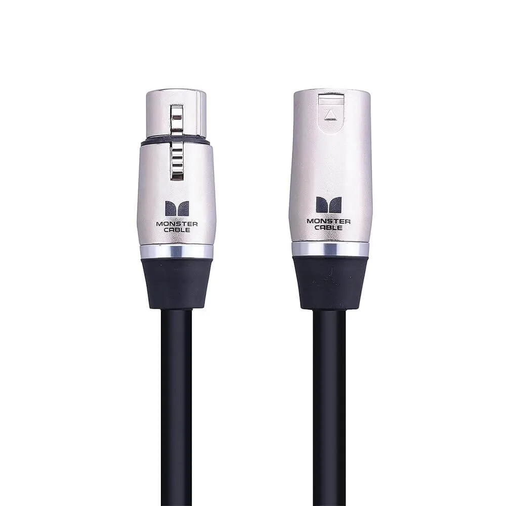 Black 30 ft XLR instrument cable with braided shielding