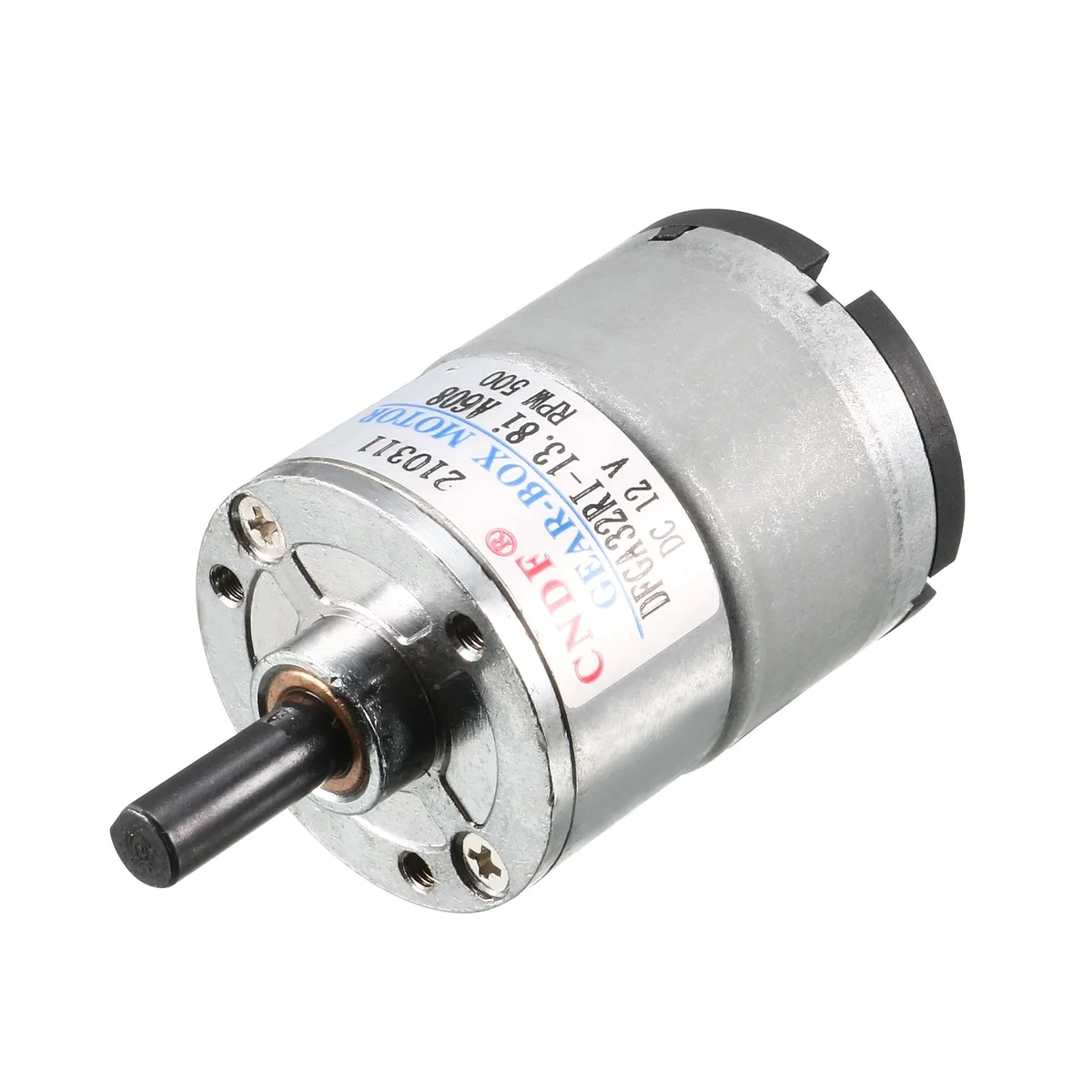 Unique-Bargains Unique-Bargains GA32RI DC 12V 500RPM 6mm Shaft Gearbox Motor — product photo