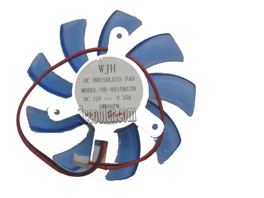 OEM Industries OEM Industries ND-8015M12B 12V .25A 2-pin frameless VGA fan — product photo