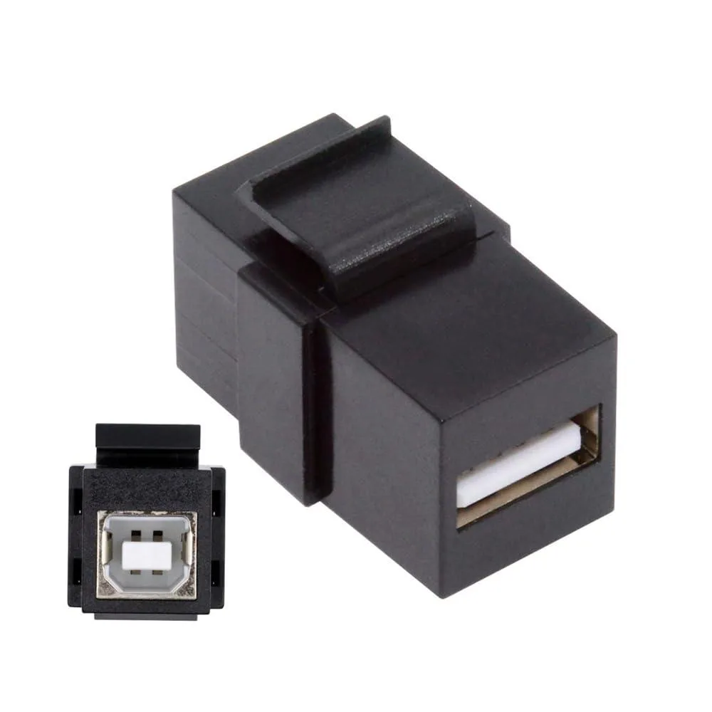 Fervit Fervit USB 2.0 A Female to Type-B Female Keystone Coupler — product photo