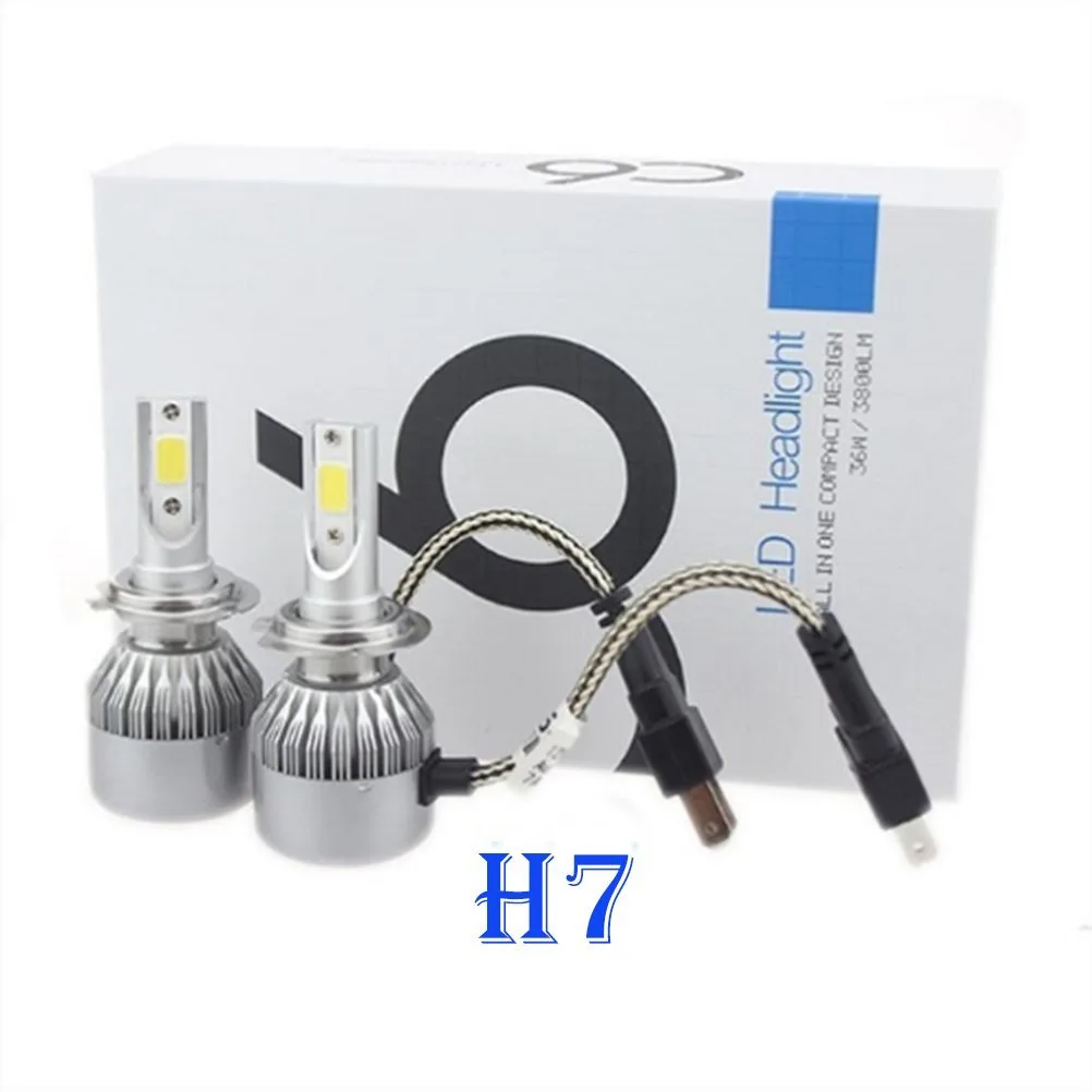 ESTONE ESTONE C6 H7 LED Headlight Conversion Kit 72W 7600LM 6000K Pack of 2 — product photo