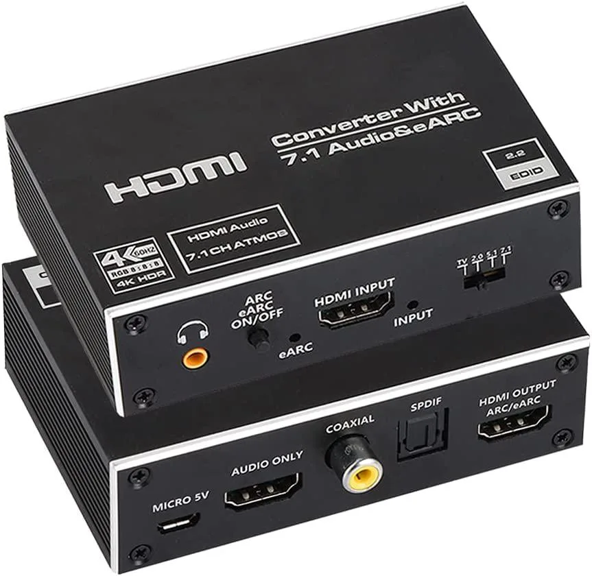 AUBEAMTO AUBEAMTO 4K HDMI Audio Extractor Splitter 18Gbps audio video converter — product photo