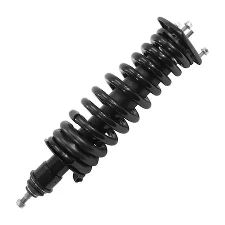 Unity 15290 rear complete strut assembly, silver metal coil spring and strut unit