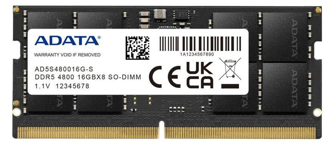ADATA ADATA Premier 16GB DDR5 4800MHz CL40 262-Pin SODIMM laptop RAM — product photo